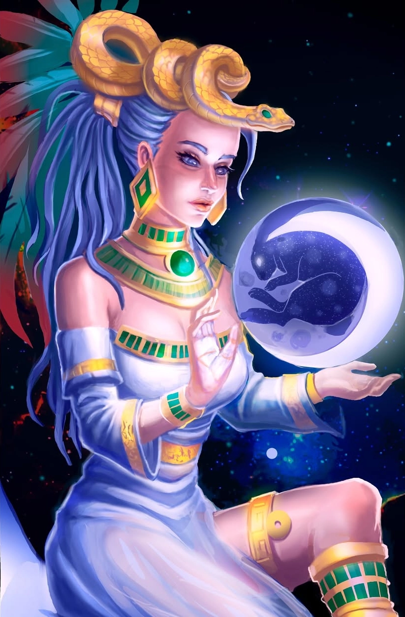 Ilustración de la baraja Antares de la luz